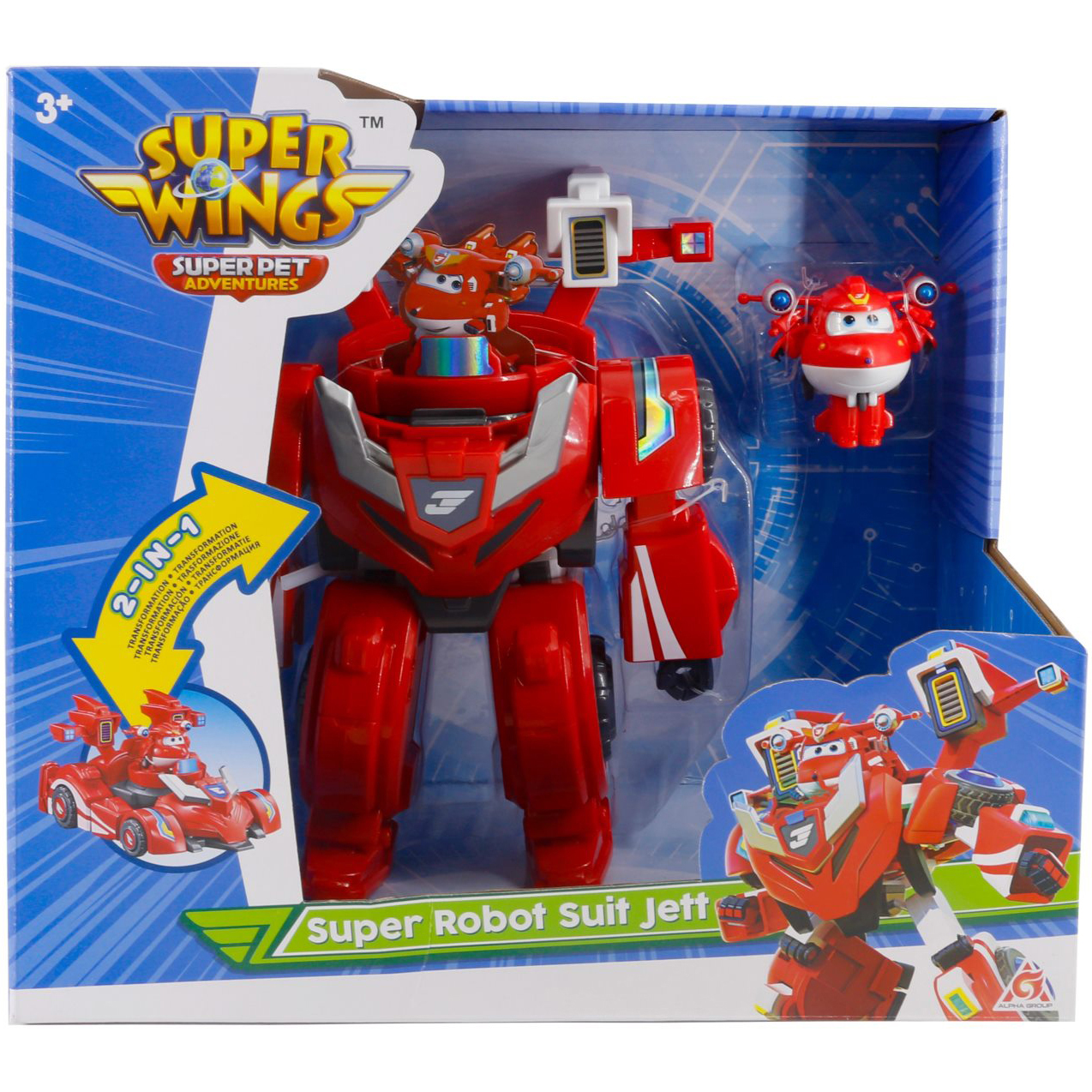 Игровой набор Super Wings Super Robot Suit Джетт(Jett) (EU770351) фото 