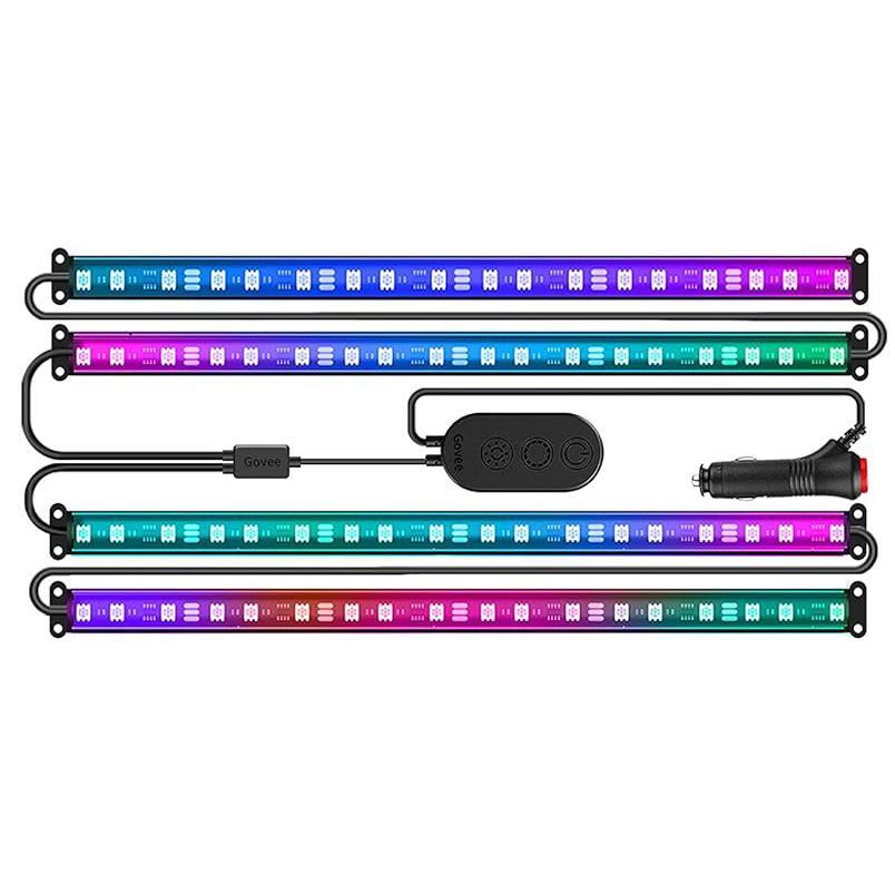 Набір розумного підсвічування для автомобіля Govee H7090 Interior Car Lights, RGBIC, Bluetooth, Black (H70900D2)фото1