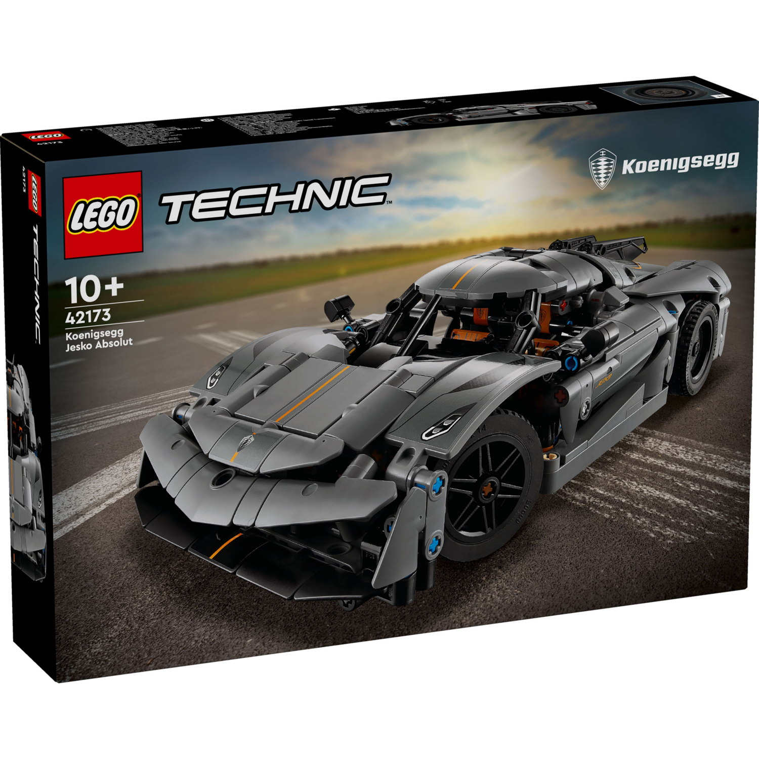 Конструктор LEGO 42173 Koenigsegg Jesko Absolut сірий гіперкарфото