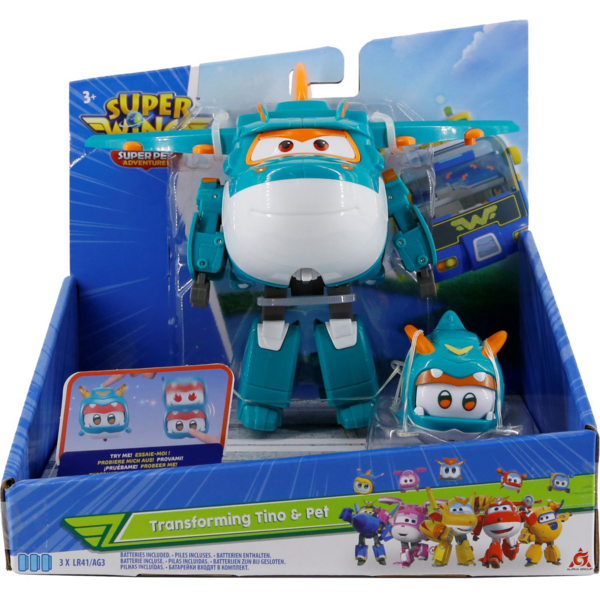 Акція на Игровой набор Super Wings Transforming Тено и любимец (EU770447) від MOYO