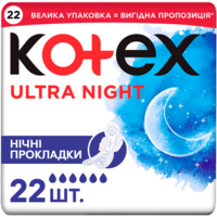 Гигиенические прокладки Kotex Ultra Night Quadro 22шт