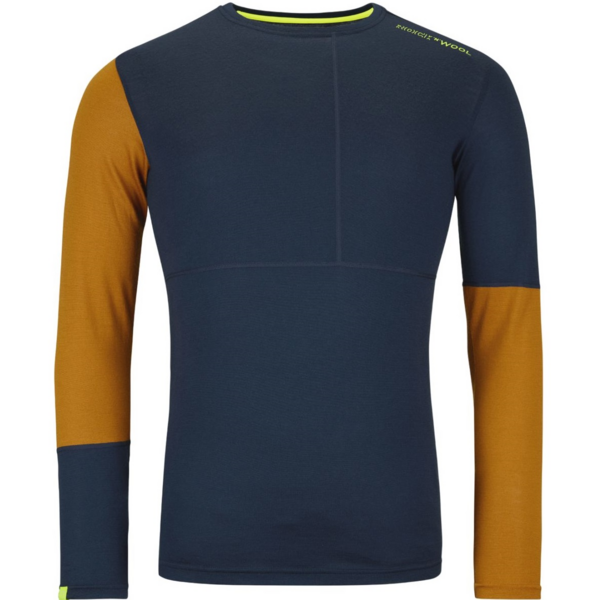 

Термофутболка мужская Ortovox 185 Rock'n'wool Long Sleeve M deep ocean XL