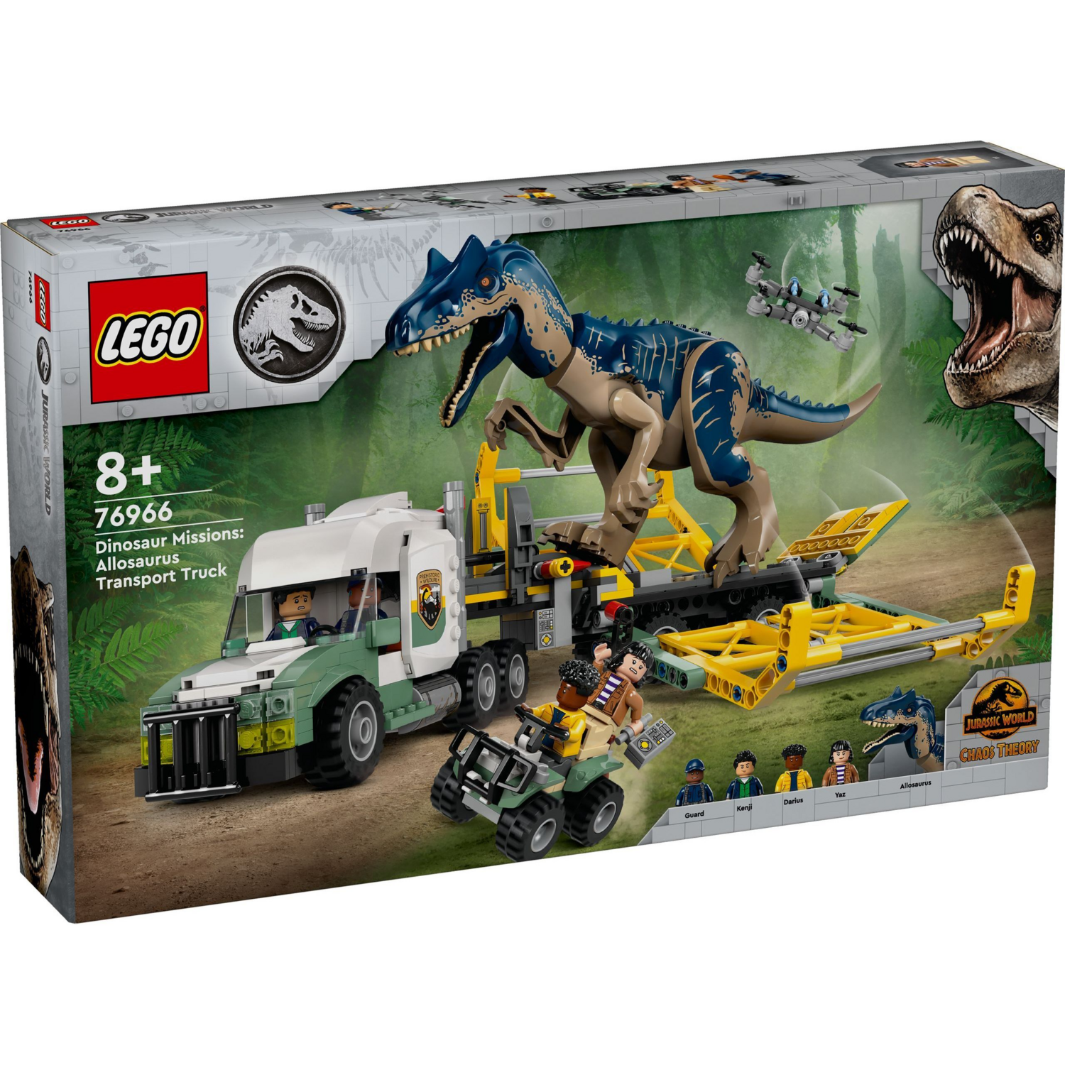 Конструктор LEGO 76966 Jurassic World Місії динозаврів: Вантажівка для перевезення алозаврафото