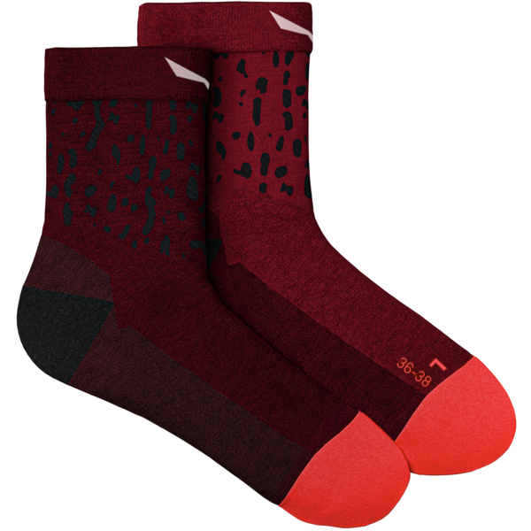 

Носки женские Salewa MTN TRN SAL AM W QRT Sock 69025 1501 39-41 бордовый