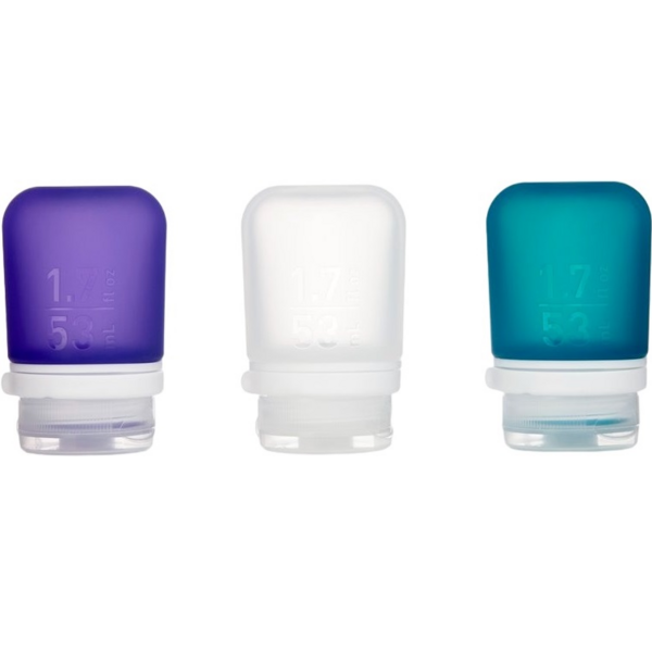 

Набор силиконовых бутылочек Humangear GoToob+ 3-Pack Small clear/purple/teal