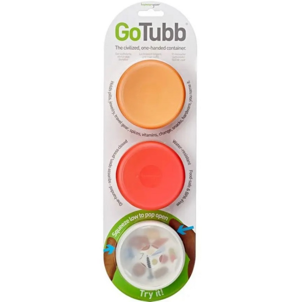 

Набор контейнеров Humangear GoTubb 3-Pack Medium clear/orange/red