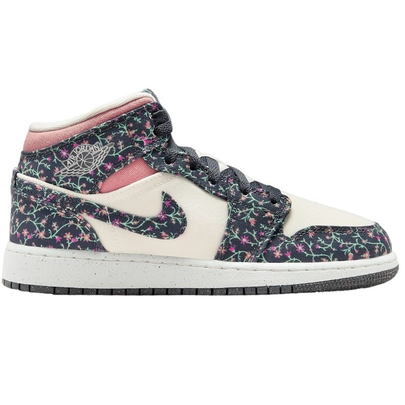 Кеди підліткові для дівчаток Nike Air Jordan 1 Mid SE GS FJ3451-001 36.5 (4.5Y US) біло-синіфото