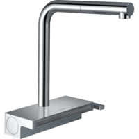 Смеситель Hansgrohe Aquno Select M81 для кухонной мойки, 210мм, поворотный, выдвижной, хром (73836000)