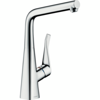 Смеситель Hansgrohe Metris KM320 для кухонной мойки, 219мм, поворотный, хром (14822000)