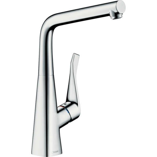 

Смеситель Hansgrohe Metris KM320 для кухонной мойки, 219мм, поворотный, хром (14822000)