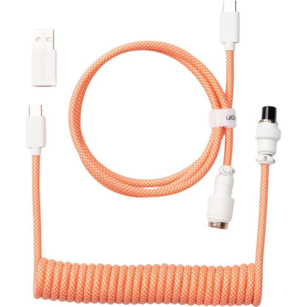 

Кабель Keychron USB-A/Type-C - Type-C Data/Charge Coiled Aviator 1.36m, Orange (CAB14_KEYCHRON)