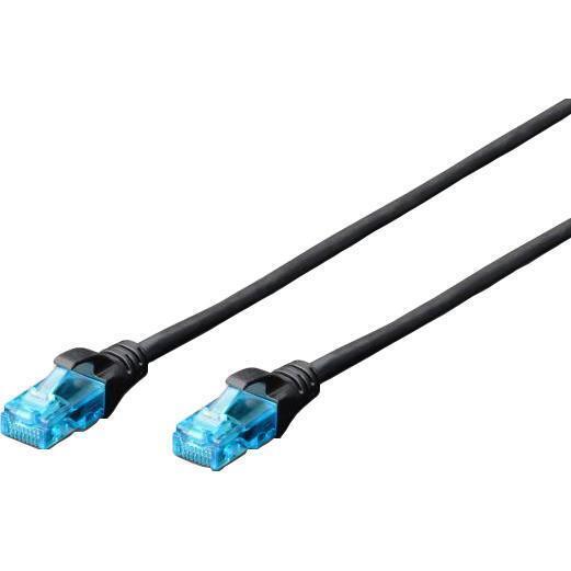 Патч-корд 2E Cat 5e, UTP, RJ45, 26AWG, 7/0.16 Cu, 10м, LSZH, Black (2E-PC5ECU-10LSZH-BL)фото1