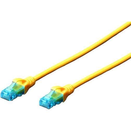 Патч-корд 2E Cat 5e, UTP, RJ45, 26AWG, 7/0.16 Cu, 5м, LSZH, Yellow (2E-PC5ECU-5LSZH-YLW) фото
