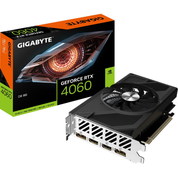 Акція на Видеокарта GIGABYTE GeForce RTX 4060 8GB GDDR6 D6 (GV-N4060D6-8GD) від MOYO