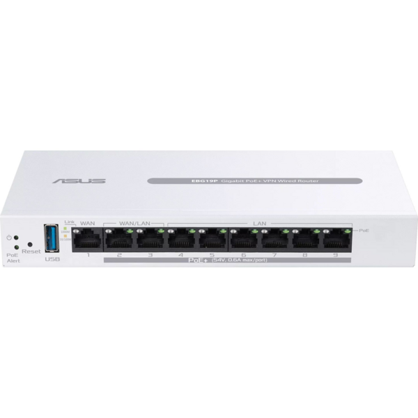 Акція на Маршрутизатор ASUS ExpertWiFi EBG19P 8xGE LAN (8xPoE) (90IG08C0-MO3B00) від MOYO