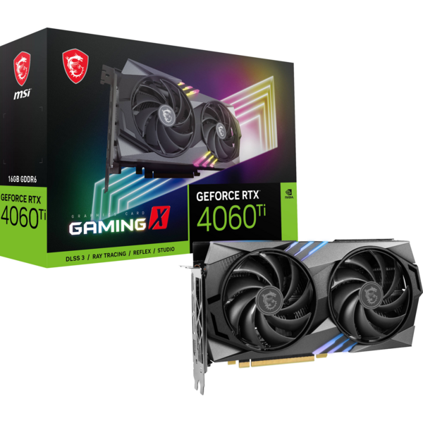 Акція на Видеокарта MSI GeForce RTX 4060 Ti 16GB GDDR6 GAMING X (912-V517-098) від MOYO