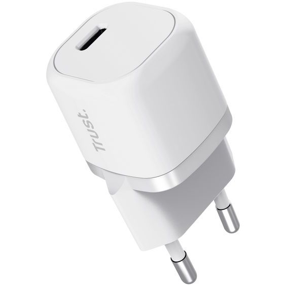 

Сетевое зарядное устройство Trust Maxo 20W USB-C PD White (25205_TRUST)