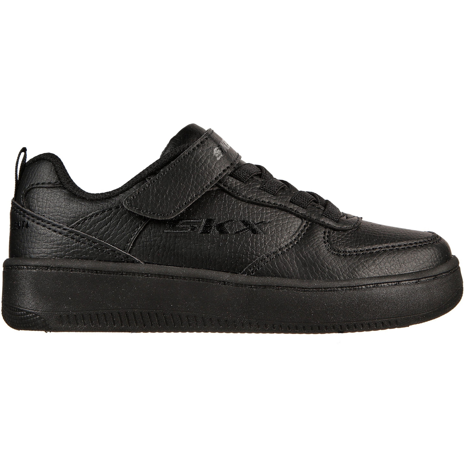 Кеды подростковые для мальчиков Skechers SPORT COURT 92 405697L BBK 32 (1 US) черные фото 