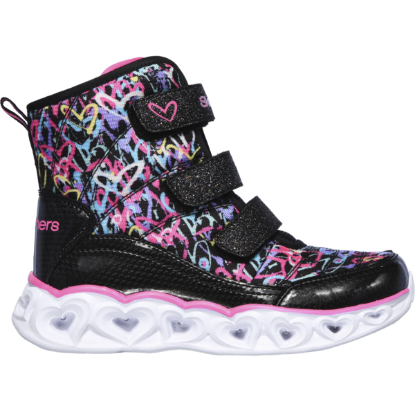 

Ботинки подростковые для девочек Skechers S Lights: Heart Lights - Scribble Hearts 20288L BKHP 27,5 (11 US) разноцветные