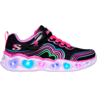 Кросівки для дівчаток Skechers Heart Lights 302689L BKMT 32 (1 US) чорні