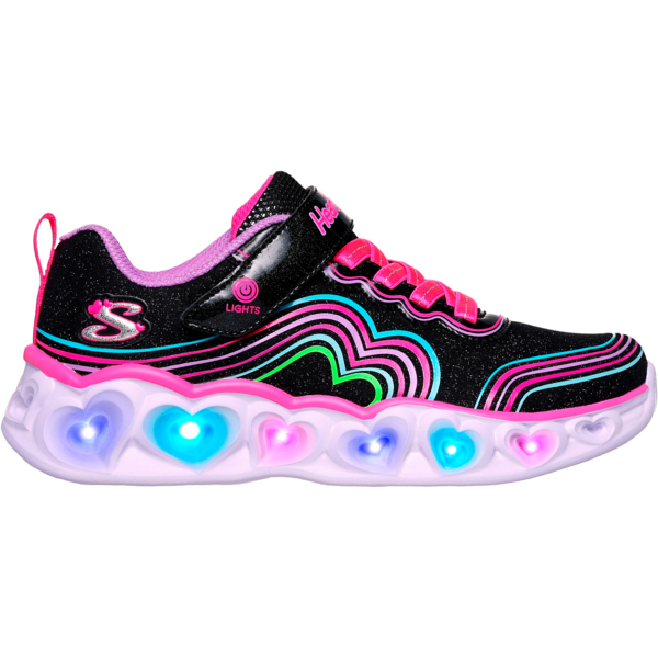 

Кроссовки для девочек Skechers Heart Lights 302689L BKMT 32 (1 US) черные