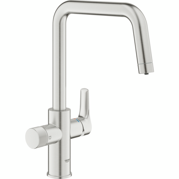 

Смеситель для кухни Grohe Blue Pure Start, дл.излива - 223мм, поворотный, 1+1 фильтр, супер сталь