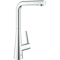 Змішувач для кухні Grohe Scala, дл.зливу – 205мм, поворотний/витяжний, 1важіль, хром