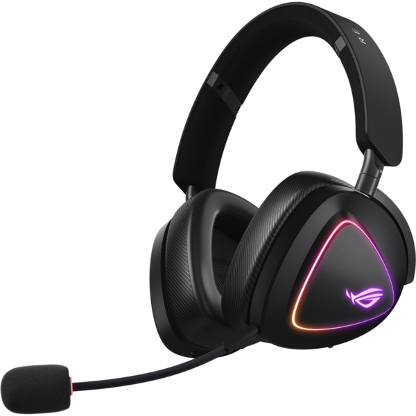 Акція на Игровая гарнитура ASUS ROG Delta II Wireless Black (90YH03W0-BHUA00) від MOYO