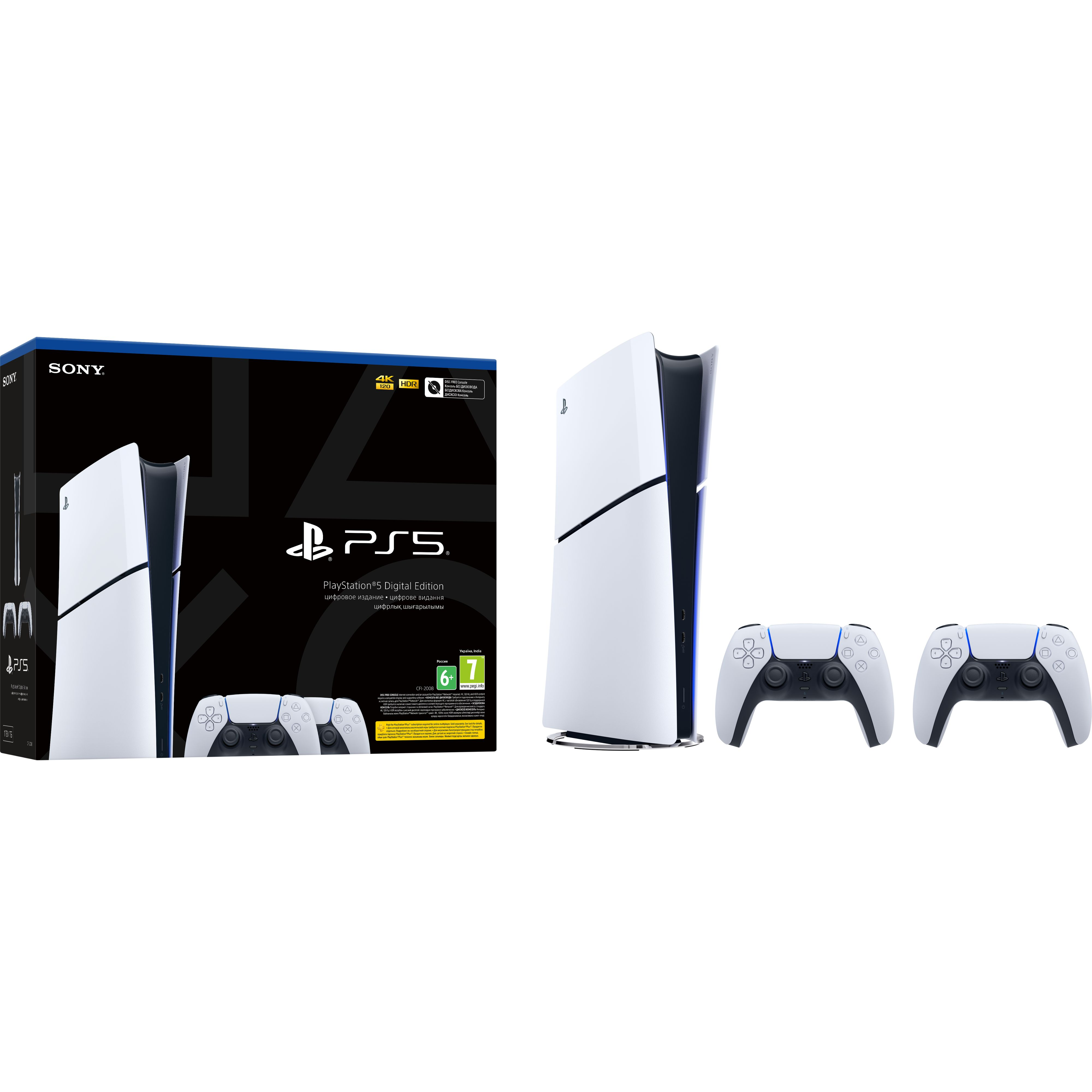 Игровая консоль PlayStation 5 Slim Digital Edition (2 геймпада Dualsense) (CFI-2016) фото 1