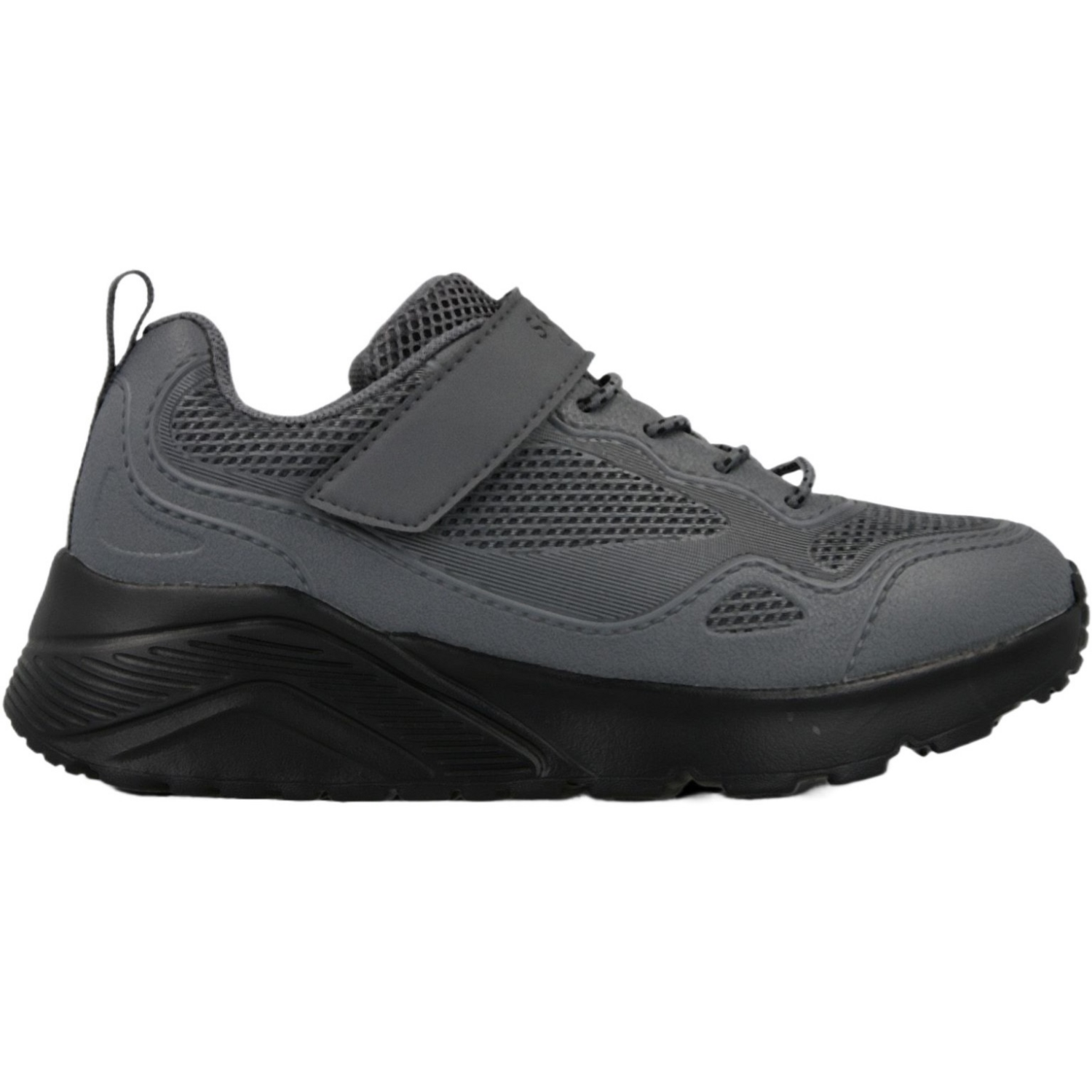 Кроссовки подростковые для мальчиков Skechers Uno Lite - Worlo 403651L CHAR 32 (1 US) серые фото 