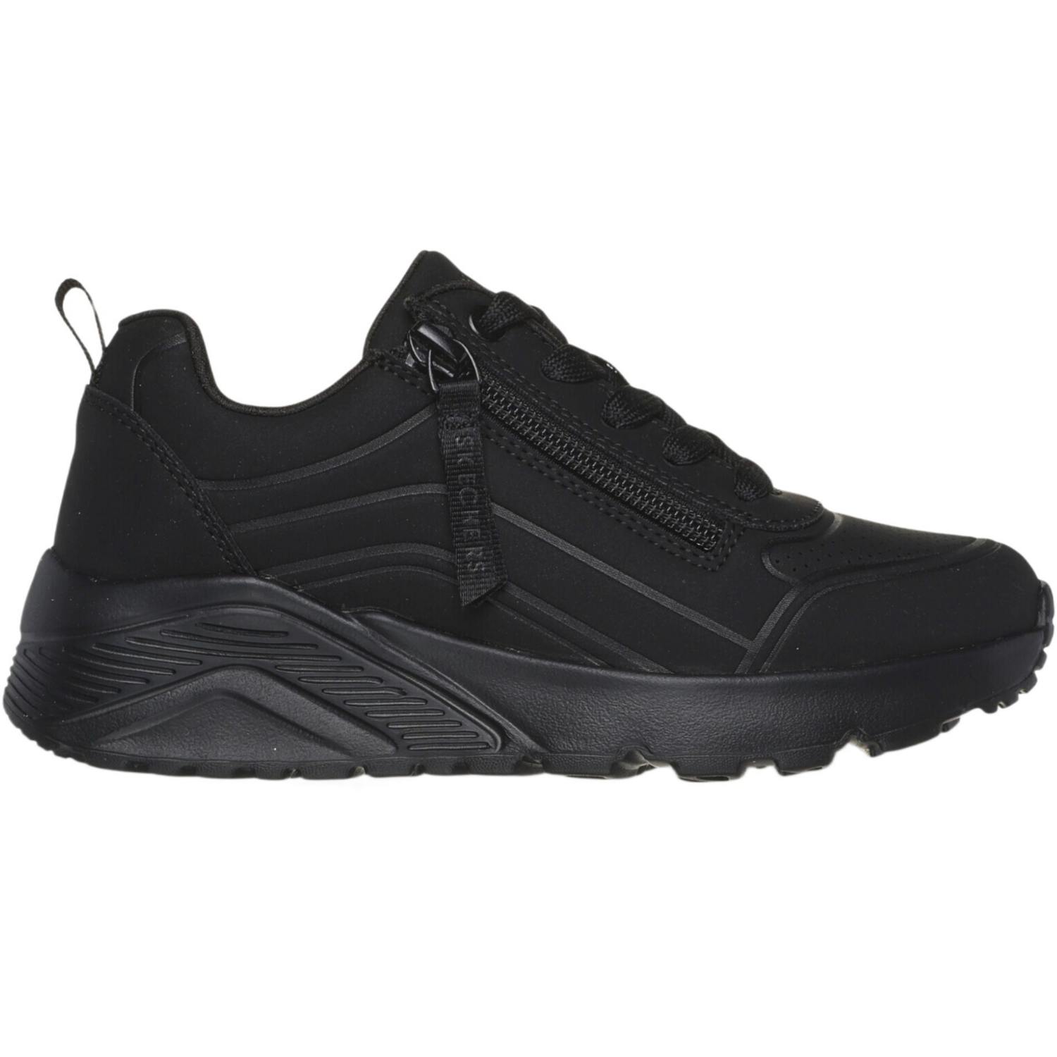 Кроссовки подростковые для девочек Skechers Uno Lite - Easy Zip 310387L BBK 36 (4 US) черные фото 