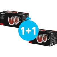 Набір чашок з ручками і подвійними стінками Ardesto, 300мл, 2шт (AR2630BHR)