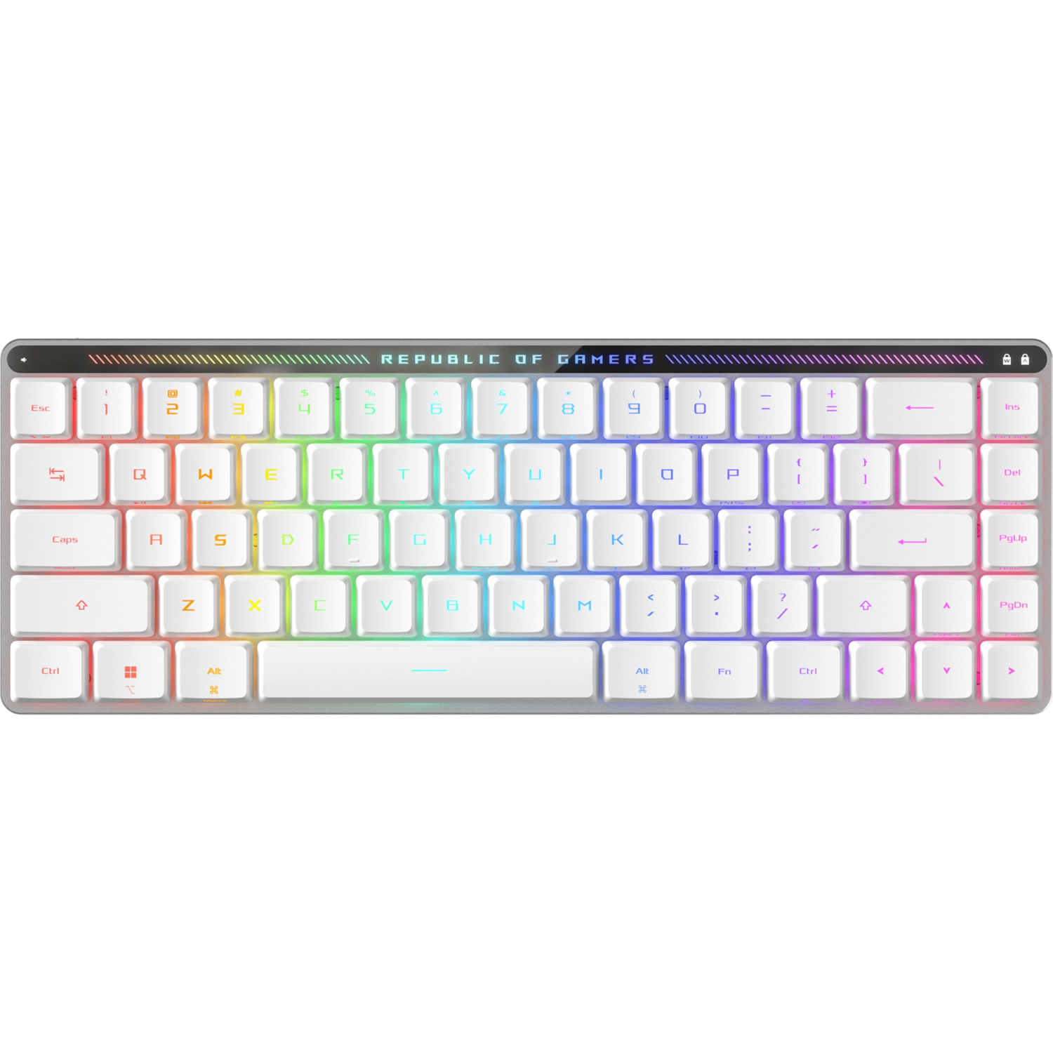 Игровая клавиатура ASUS ROG Falchion RX Red Switch EN/UK RGB White (90MP03EC-BKMA10) фото 