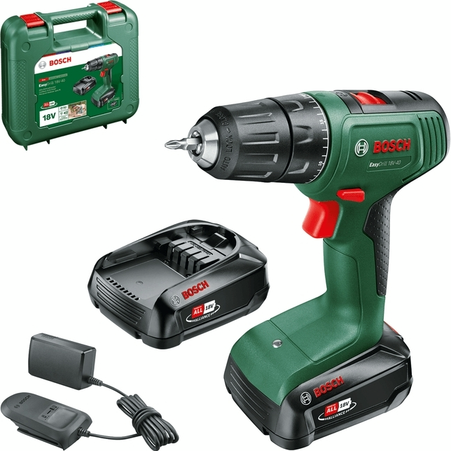 Акумуляторний шуруповерт-дриль Bosch EasyDrill 18V-40 (0.603.9D8.002)фото