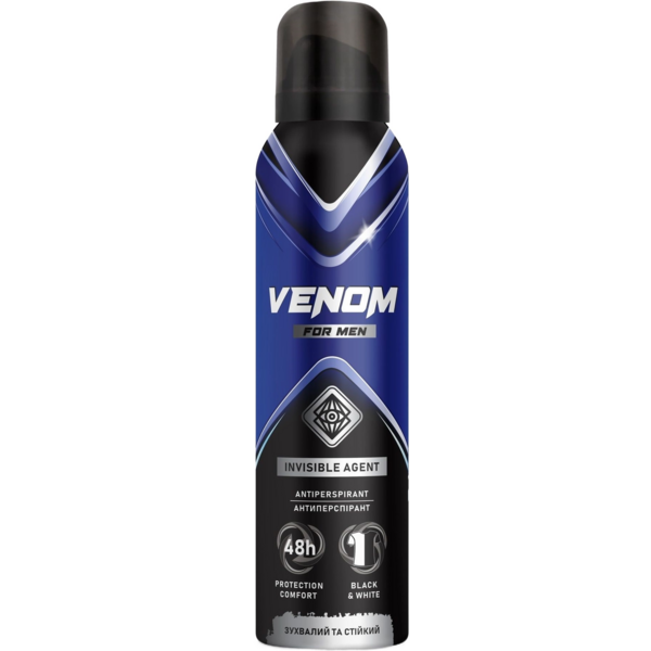 Акція на Дезодорант-антиперспирант Venom For Men Invisible Agent 150мл від MOYO