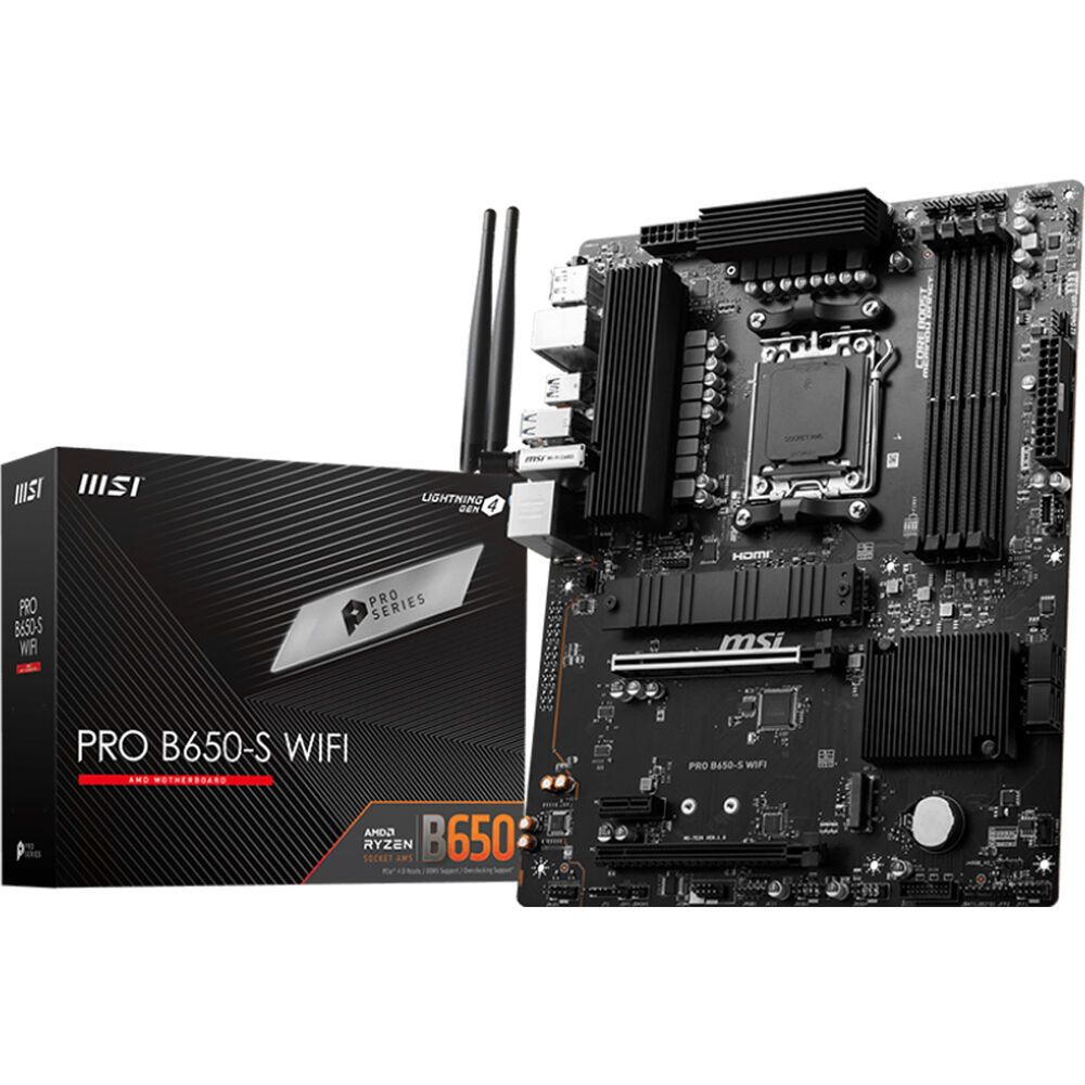 Материнcкая плата MSI PRO B650-S WIFI (911-7E26-014) фото 1