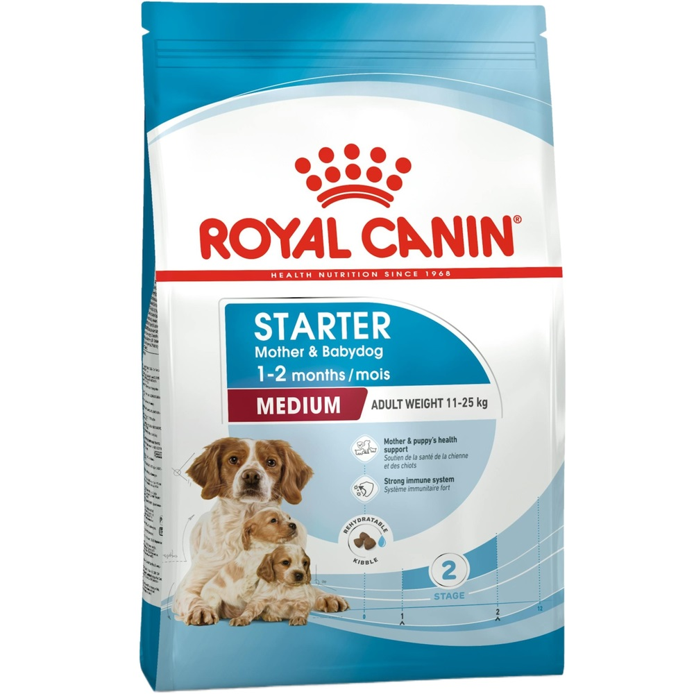 Сухий корм для собак Royal Canin Medium Starter Mother &amp; BabyDog середніх порід у період вагітності 1кгфото