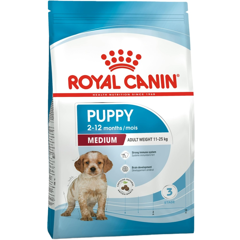 Сухой корм для щенков Royal Canin Medium Puppy средних пород собак 1кг фото 