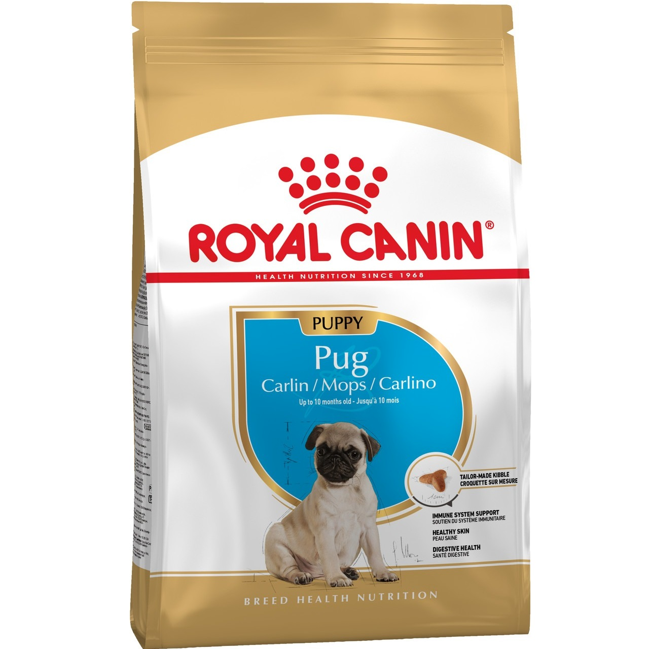 Сухой корм для щенков породы Мопс Royal Canin Pug Puppy 1.5кг фото 