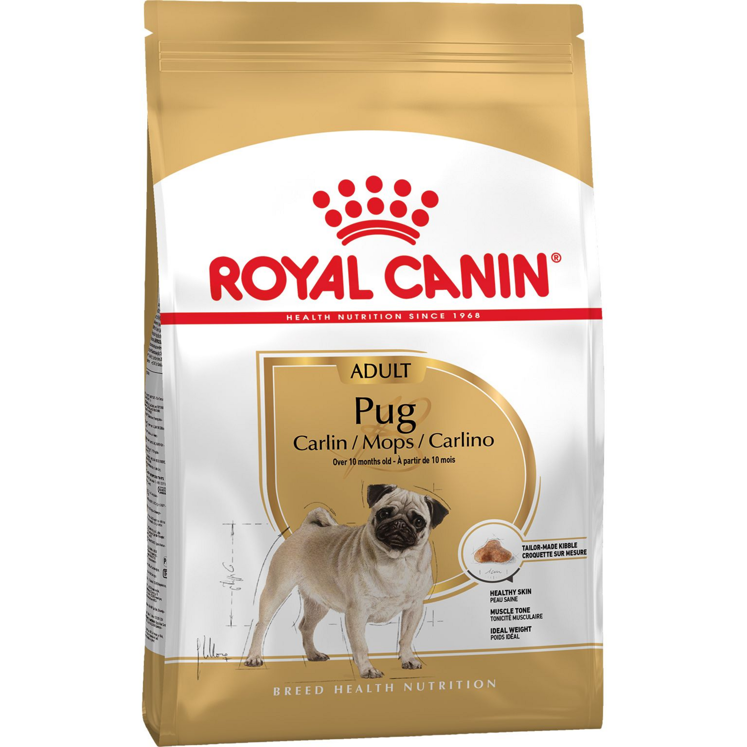 Сухой корм для собак породы Мопс Royal Canin Pug Adult 1.5кг фото 