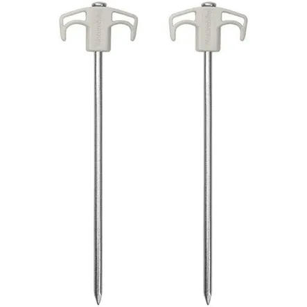 Колышки металлические Naturehike NH21YW133, 25 см, белые 2 шт.