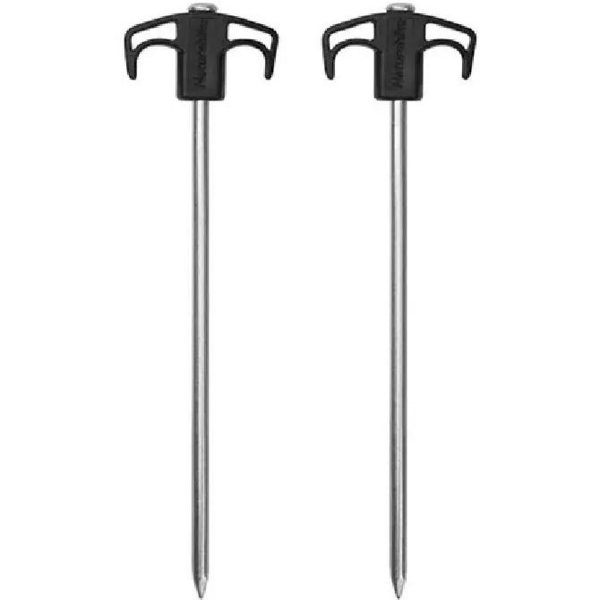 

Колышки металлические Naturehike NH21YW133, 25 см, черные 2 шт.
