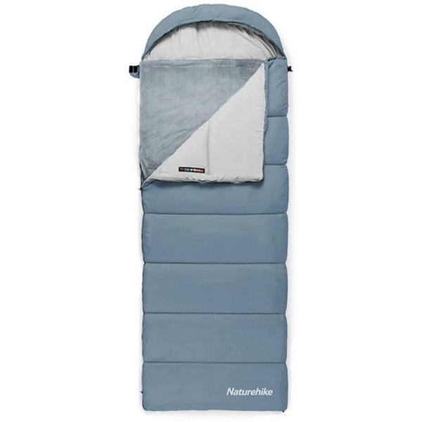 

Спальный мешок с подогревом Naturehike BE400 CNK2300SD021, левый, серый