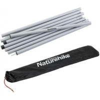 Стойки для тента стальные оцинкованные Naturehike Steel poles NH19PJ042, 25мм*2.4м, серые (2 шт)