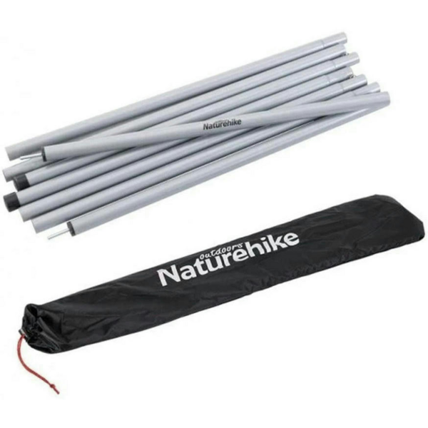 

Стойки для тента стальные оцинкованные Naturehike Steel poles NH19PJ042, 25мм*2.4м, серые (2 шт)