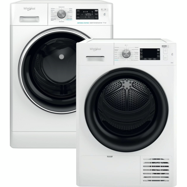 

Комплект Стиральная машина Whirlpool FFB11469BCVUA + Сушильная машина Whirlpool FFTM229X2BUA