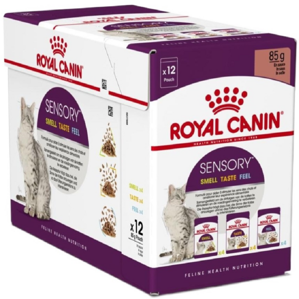 Упаковка влажного корма для котов Royal Canin Sensory Multipack 12*85г