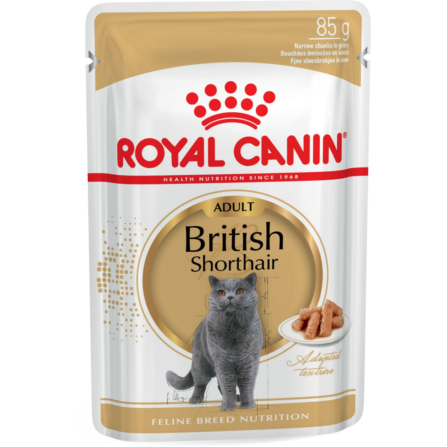 Вологий корм для котів породи Британська короткошерста Royal Canin British Shorthair Adult 85гфото