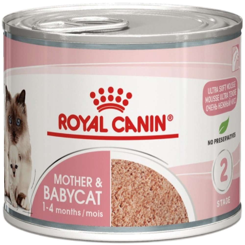 Вологий корм для кошенят Royal Canin Mother&amp;Babycat Cans 195гфото