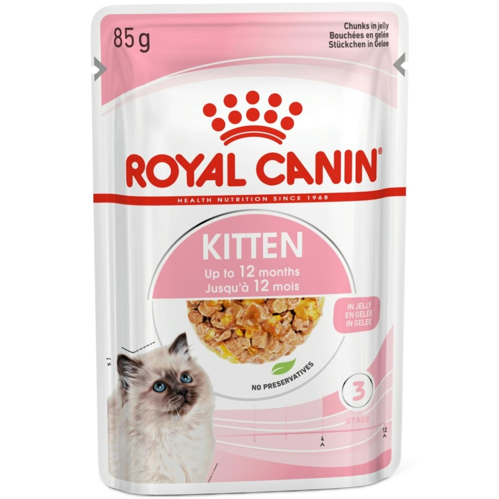 Вологий корм для кошенят Royal Canin Kitten шматочки в желе 85гфото